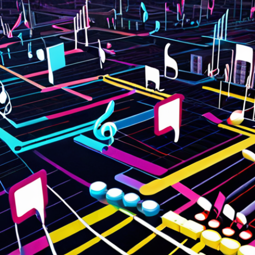 Home 8 **
A vibrant digital landscape showcasing interconnected icons representing software, music notes, design elements, and data points. Overlaid is a Creative Commons license symbol, subtly glowing. The overall feel is collaborative and open, with diverse individuals interacting through virtual connections. Emphasize the concept of a "digital library where everyone can contribute and borrow."
**